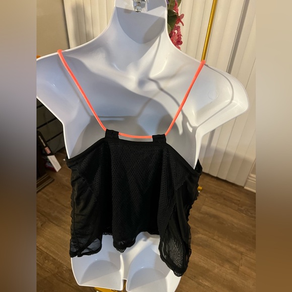 💕NWOT💕 FP Movement Mesh Tank, Size: XS, Layered, Neon Orange Adjustable Straps. - Picture 4 of 5